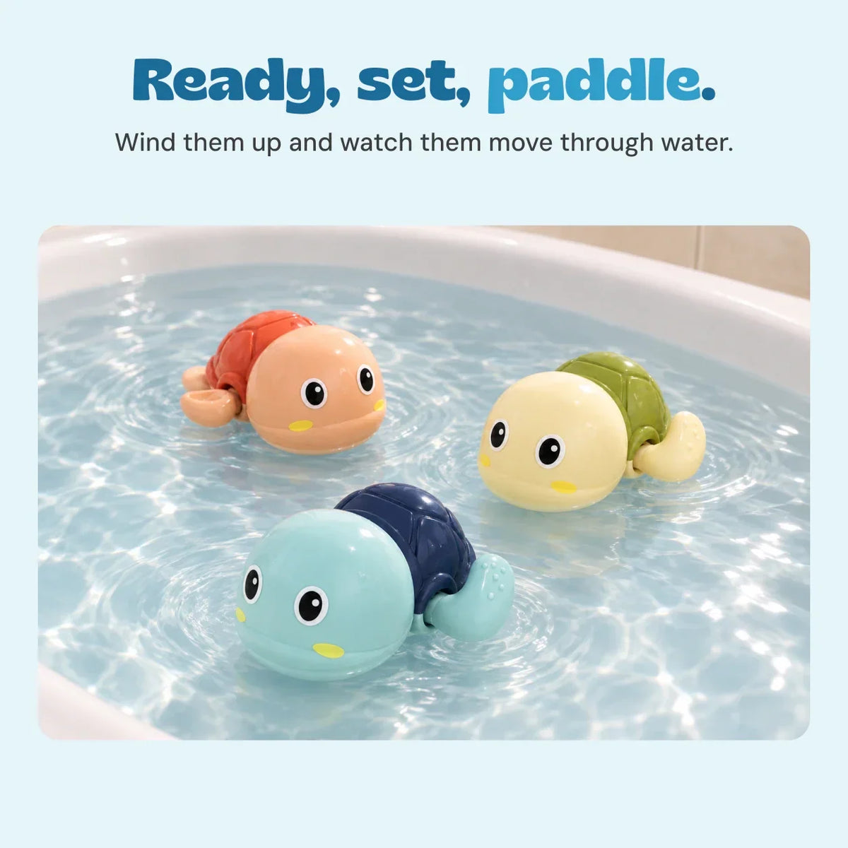 TibaToes™ 3-Pack Turtle Bathtub Toys